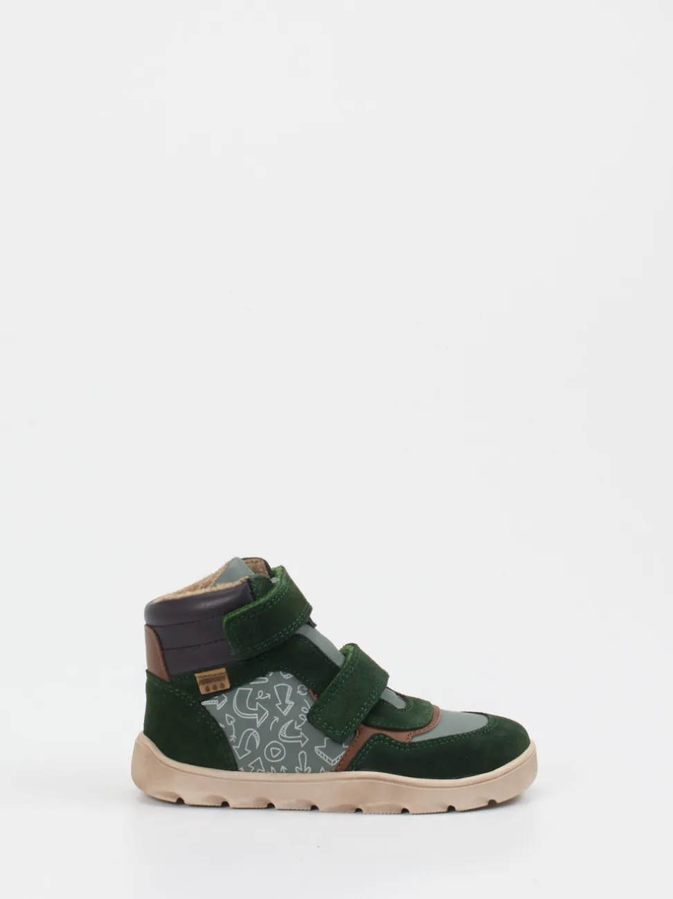 develab – Winter-Sneaker aus Kalbleder tannengrün