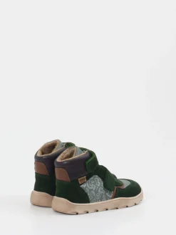 develab – Winter-Sneaker aus Kalbleder tannengrün