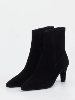 Di Lauro – Ankle Boots aus Veloursleder schwarz
