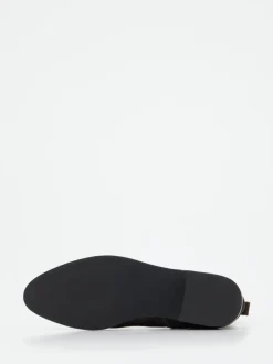 Di Lauro – Chelsea Boots aus Veloursleder Dunkelbraun