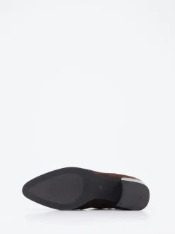Di Lauro – Chelsea Boots aus Veloursleder dunkelbraun