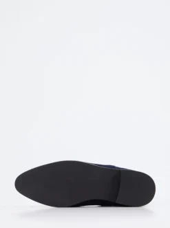 Di Lauro – Chelsea Boots aus Veloursleder Dunkelblau