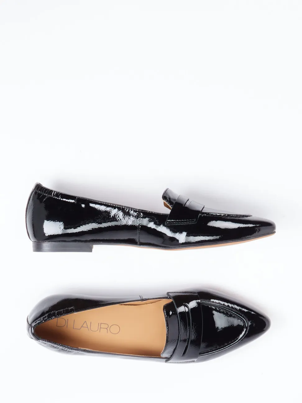 Di Lauro – Loafer aus Lackleder schwarz glänzend