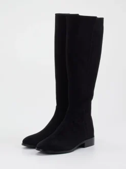 Di Lauro – Stiefel aus Veloursleder schwarz