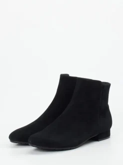 Di Lauro – Stiefelette aus Veloursleder schwarz