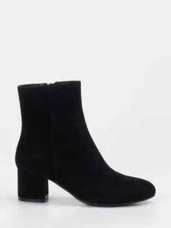 Di Lauro – Stiefelette aus Veloursleder schwarz