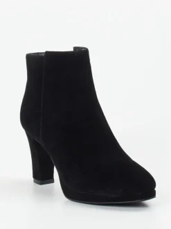 Di Lauro – Stiefeletten aus Veloursleder Schwarz