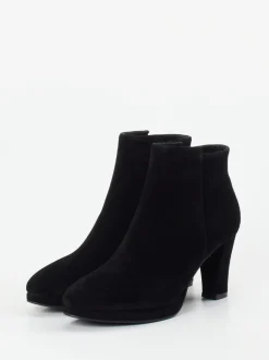 Di Lauro – Stiefeletten aus Veloursleder Schwarz