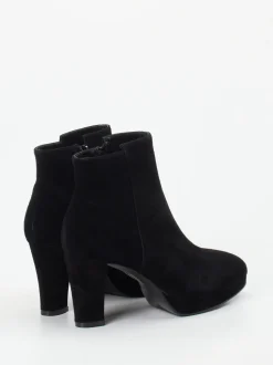 Di Lauro – Stiefeletten aus Veloursleder Schwarz