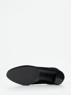 Di Lauro – Stiefeletten aus Veloursleder Schwarz