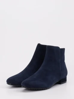 Di Lauro – Stiefeletten aus Veloursleder Dunkelblau