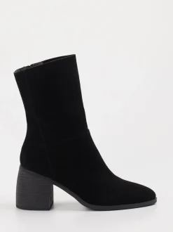 Di Lauro – Stiefeletten aus Veloursleder schwarz