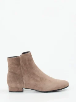 Di Lauro – Stiefeletten aus Veloursleder taupe