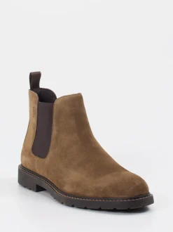 Digel – Chelsea Boots aus Veloursleder braun