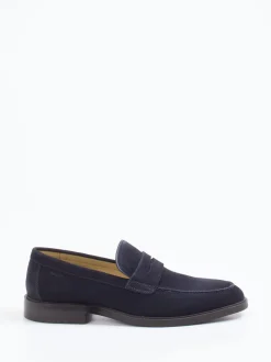 Digel – Loafer aus Veloursleder Dunkelblau