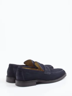 Digel – Loafer aus Veloursleder Dunkelblau