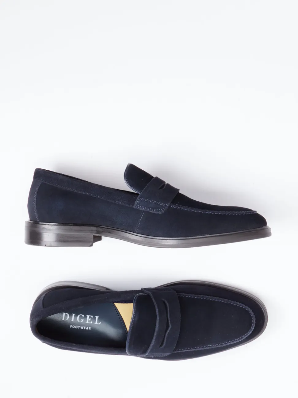 Digel – Loafer aus Veloursleder Dunkelblau