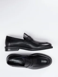 Digel – Penny Loafer aus Kalbleder schwarz