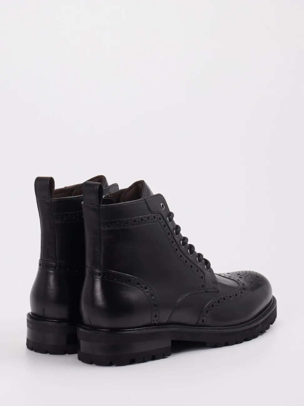 Digel – Schnürboots aus Leder in Schwarz