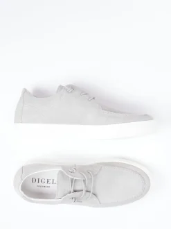 Digel – Schnürschuh aus Veloursleder in Grau