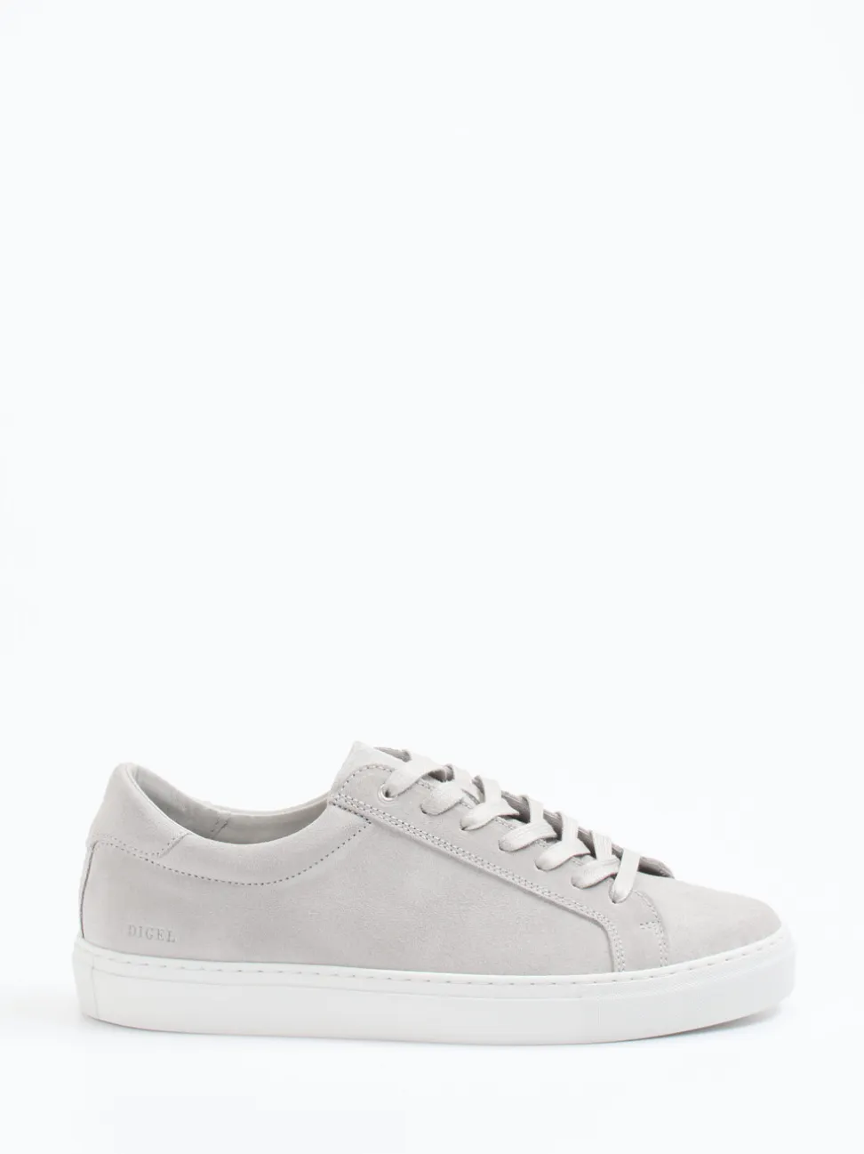 Digel – Sneaker aus Veloursleder in Grau