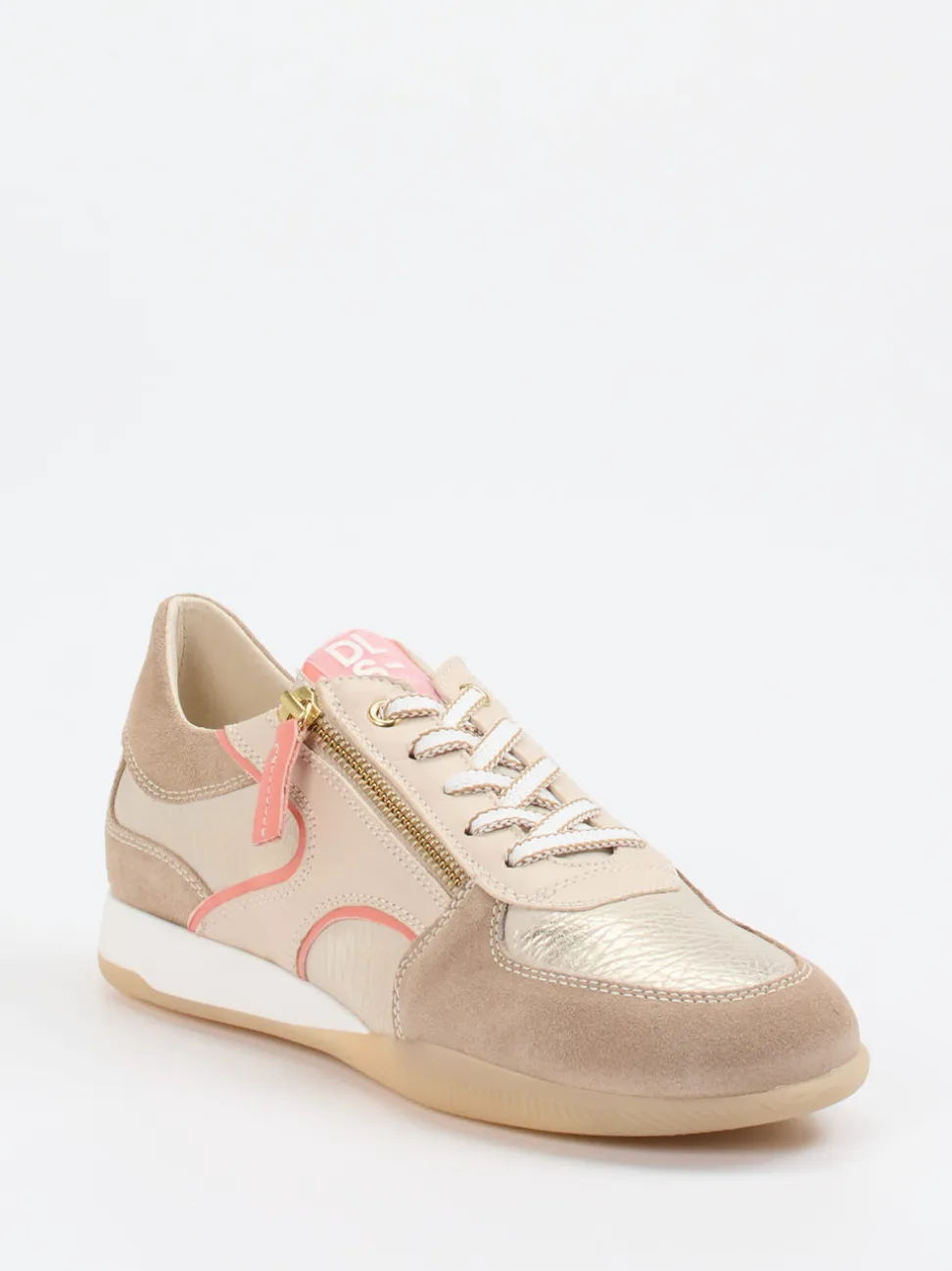 DL Sport – Sneaker aus Kalbleder mit Metallic-Finish