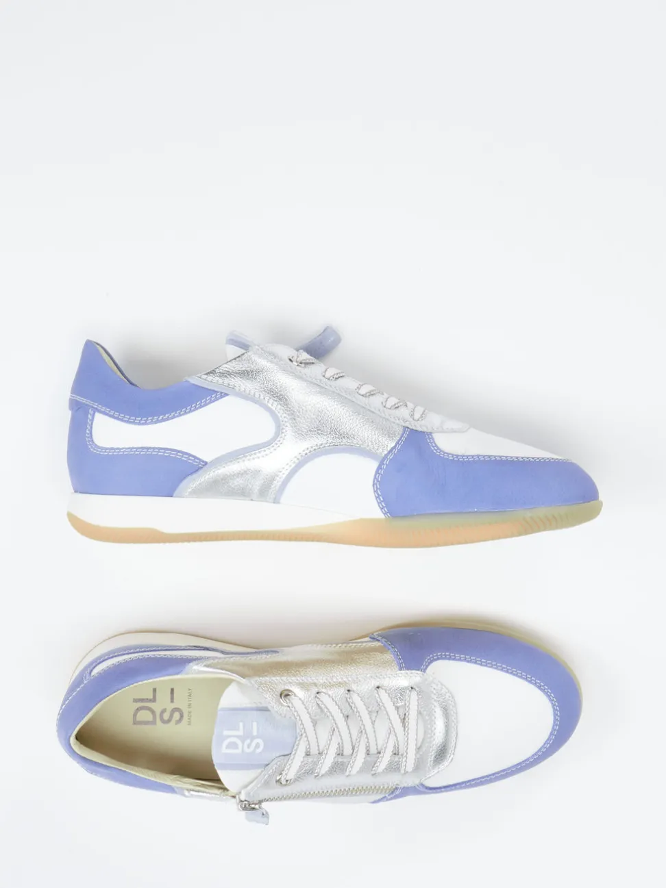 DL Sport – Sneaker aus Kalbleder in Lavendelblau