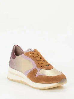 DL Sport – Sneaker aus Metallicleder in Multicolor