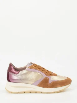 DL Sport – Sneaker aus Metallicleder in Multicolor