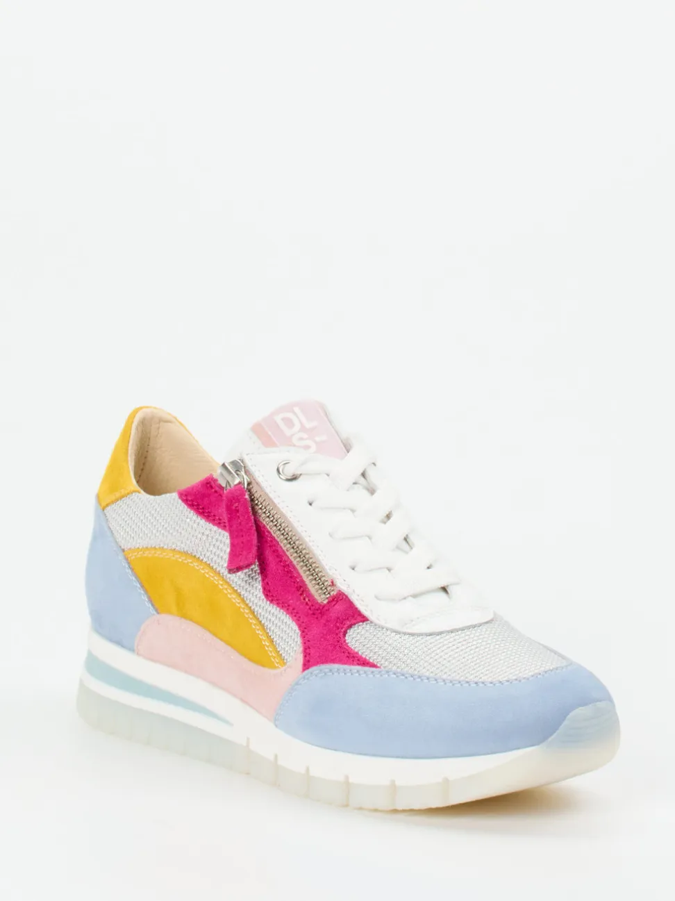 DL Sport – Sneaker aus Nubukleder und Mesh multi