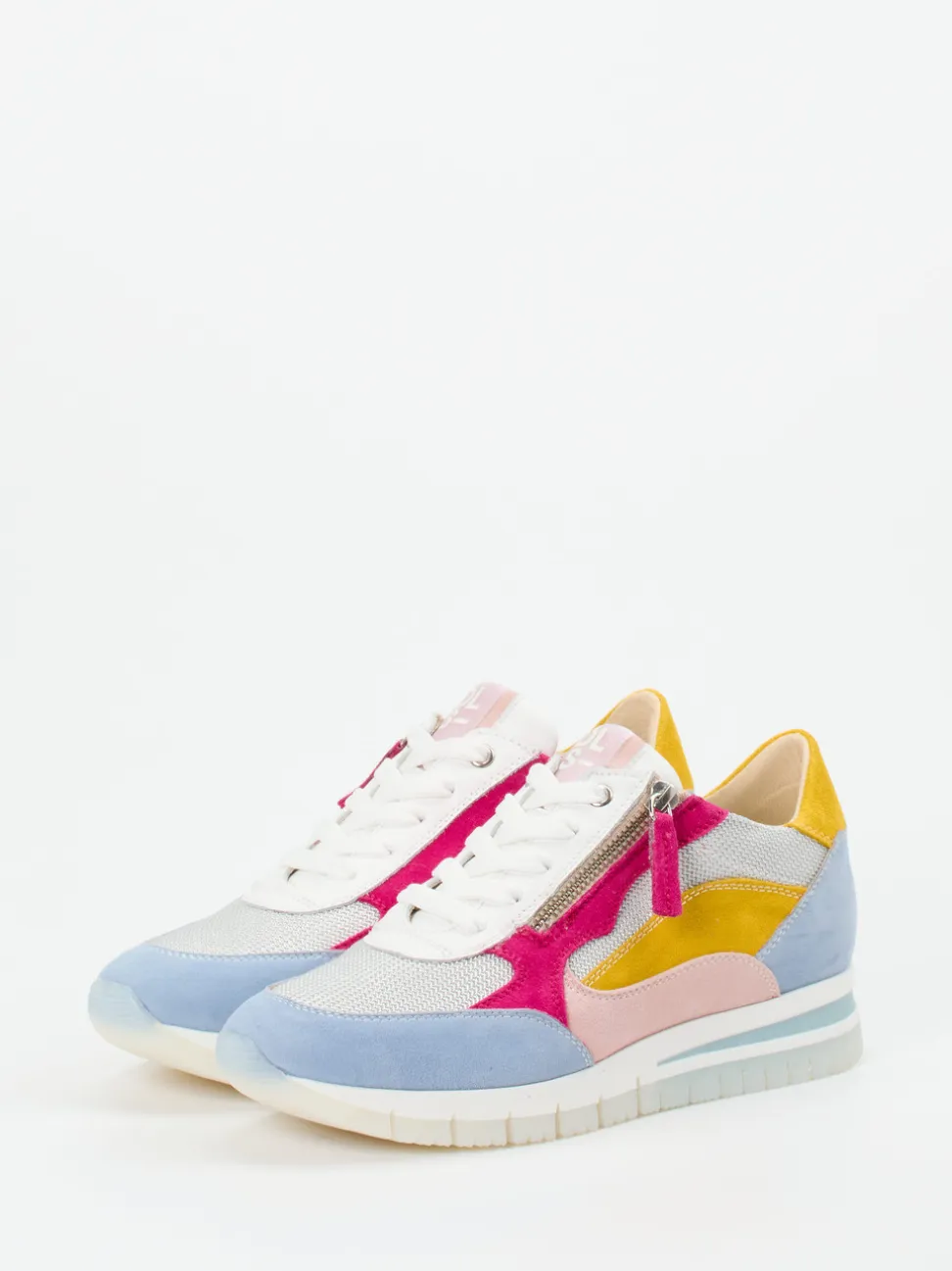 DL Sport – Sneaker aus Nubukleder und Mesh multi