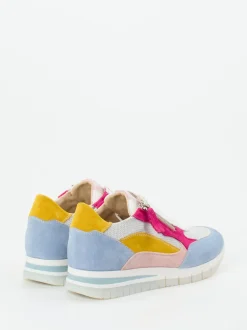 DL Sport – Sneaker aus Nubukleder und Mesh multi