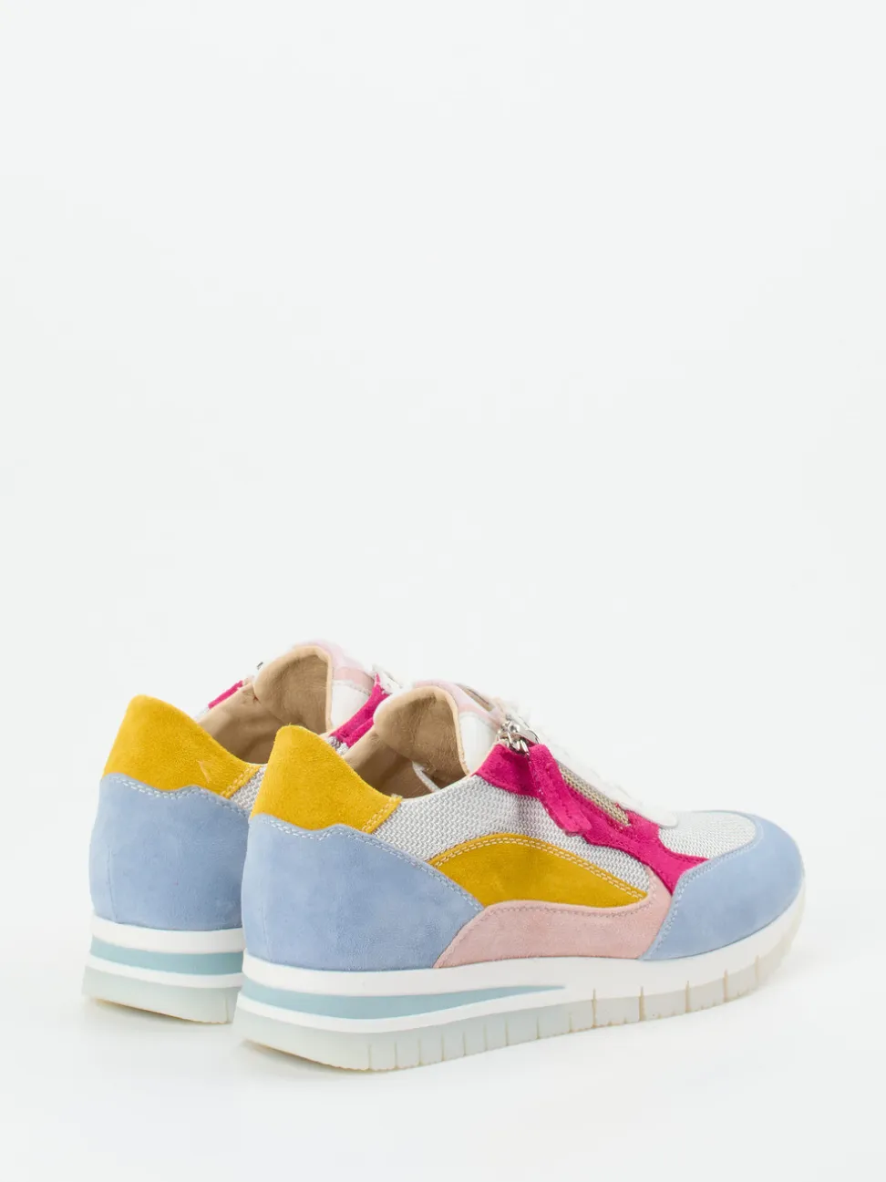 DL Sport – Sneaker aus Nubukleder und Mesh multi