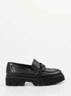 Donna Carolina – Chunky Loafer aus Kalbleder schwarz
