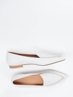 Donna Carolina – Loafer aus Kalbleder in Offwhite