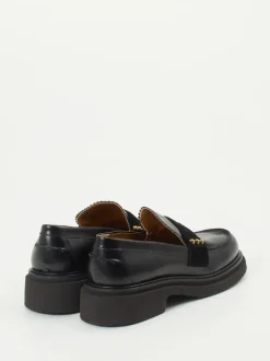 Donna Carolina – Loafer aus Hochglanzleder Schwarz