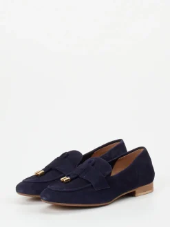 Donna Carolina – Loafer aus Veloursleder Dunkelblau
