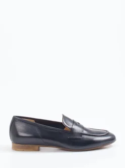 Donna Carolina – Loafer aus Kalbleder tiefdunkelblau
