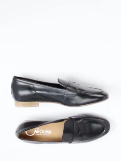 Donna Carolina – Loafer aus Kalbleder in Schwarz
