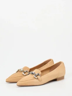 Donna Carolina – Loafer aus Veloursleder Camel