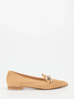Donna Carolina – Loafer aus Veloursleder Camel