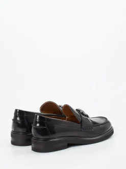 Donna Carolina – Loafer aus Hochglanzleder Schwarz