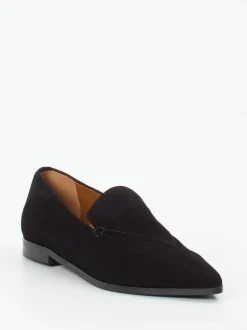 Donna Carolina – Loafer aus Veloursleder Schwarz