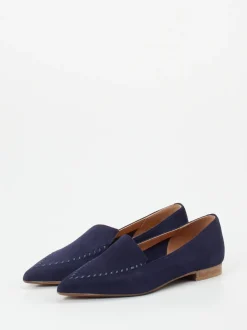 Donna Carolina – Loafer aus Veloursleder in Dunkelblau