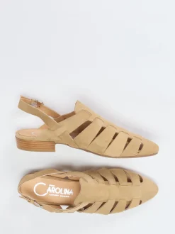 Donna Carolina – Slingbacks aus Kalbleder in Braun