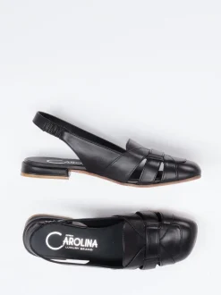 Donna Carolina – Slingpumps aus Kalbleder schwarz