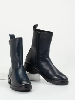 Donna Carolina – Stiefeletten aus Kalbleder Tintenblau