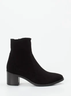 Donna Carolina – Stiefeletten aus Veloursleder schwarz