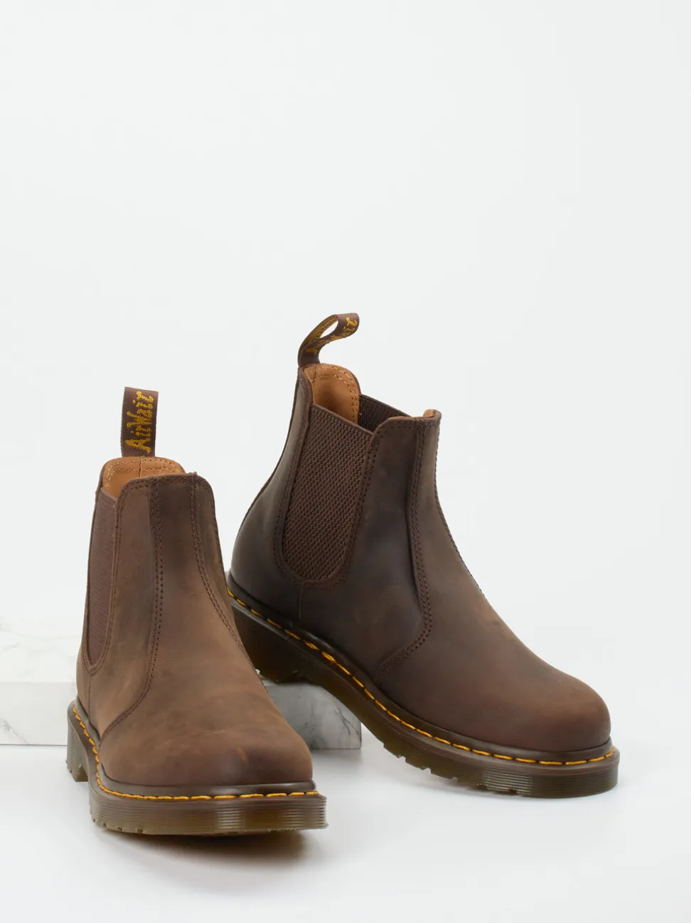 Dr. Martens – Chelsea Boots aus Fettleder braun