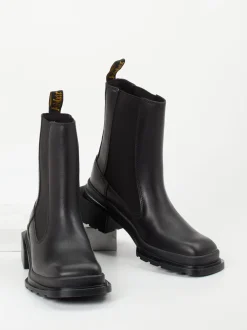 Dr. Martens – Chelsea Boots aus Kalbleder Schwarz